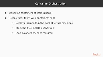 Containerization Docker Kubernetes Azure: Recap - What Is Container Orchestration? | packtpub.com