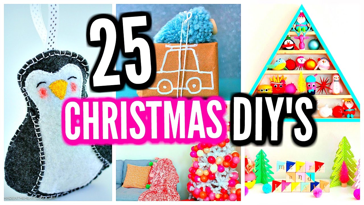 25 DIY  Christmas  Decorations  DIY  Room Decor  Ideas  