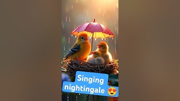 Singing nightingale😍🕊️  || The best bird song || #shorts #birds #shortsfeed #wildlife
