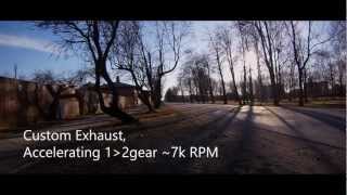 Yamaha YZF 600R acceleration with custom exhaust. by Janis Markevics 646 views 11 years ago 20 seconds