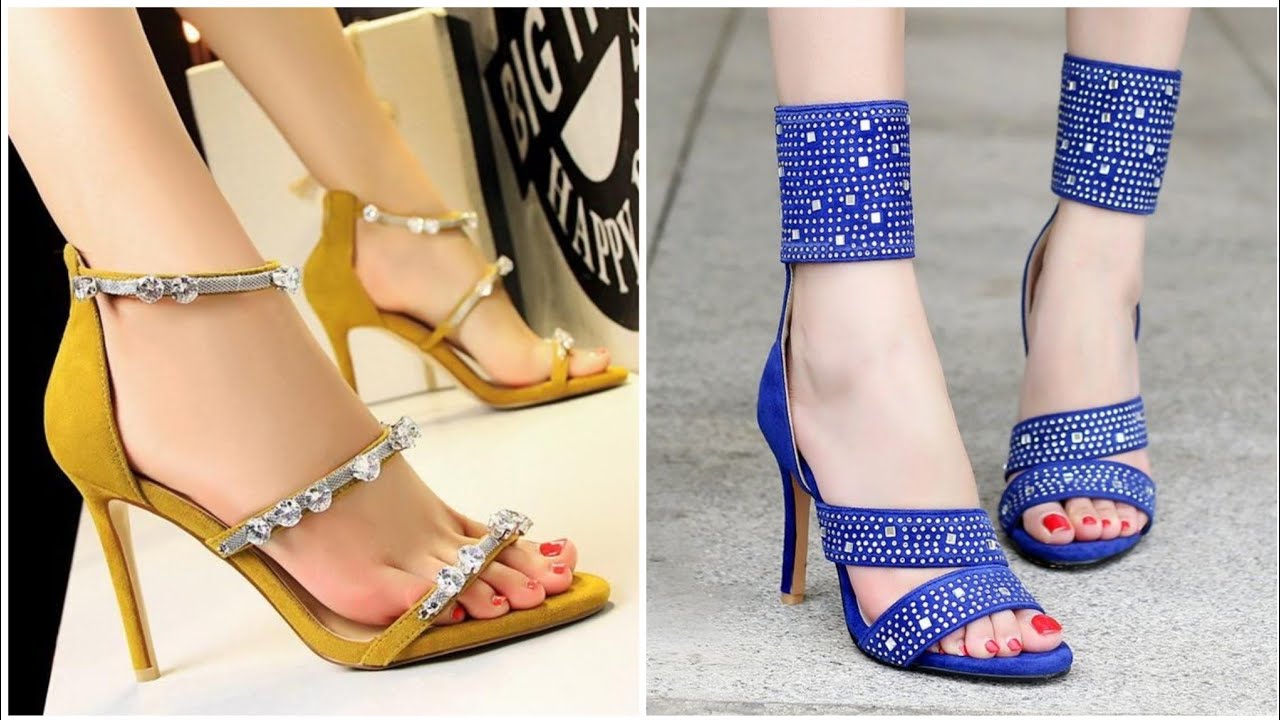 The Most Stylish Pretty Color Block High Heels Open Toe Sling Back Women Ankle Strap Sandals 2022