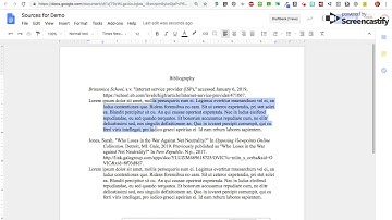 Creating an Annotated Bibliography with Noodletools