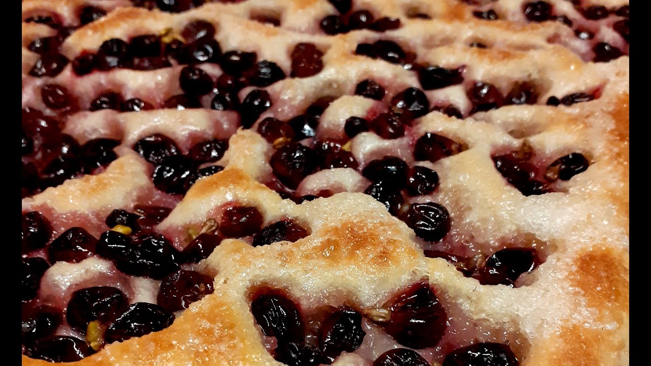 Schiacciata con l'uva - fatta in casa
