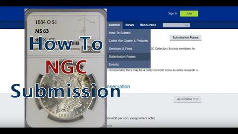 NGC Using Online Submission Service How To Submit Coins Step By Step Guide