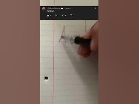 Doing amber in cursive thing - YouTube