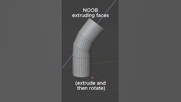 Extrude faces like a PRO in blender with just one click. Noob Vs Pro#3d#3dblender#blender#tutorial
