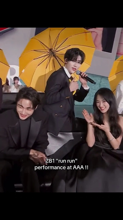 OMO Woohye Couple with run run live performance #byeonwooseok #kimhyeyoon #zb1 #asiaartistawards
