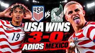 USA HUMILIATES MEXICO 3-0! | Cavan Sullivan Scores His First USMNT Goal!