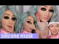 silicone face mask wearing