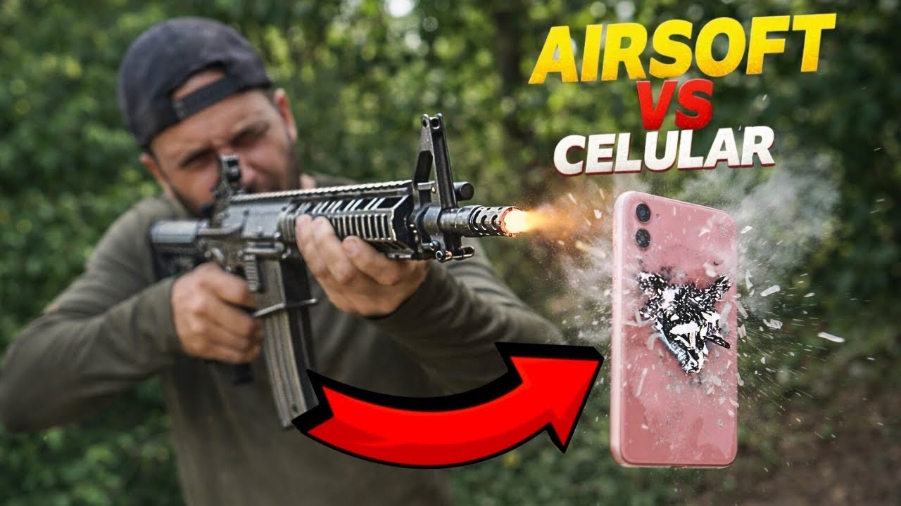 AIRSOFT VS CELULAR SERÁ QUE AGUENTA 