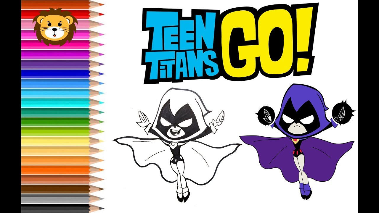 Raven Jovenes Titanes Para Colorear