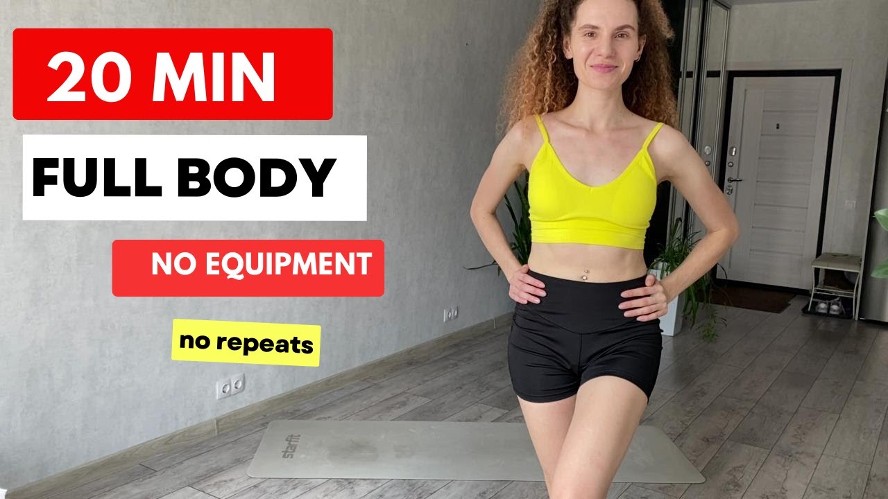 20 MIN FULL BODY HIIT WORKOUT \ Fat Burning \ No Equipment \ No Jumping ...