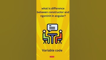 what is diff constructor and Ngoninit?