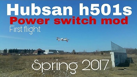 H501s mod (pwr switch) 1st real flight of 2017