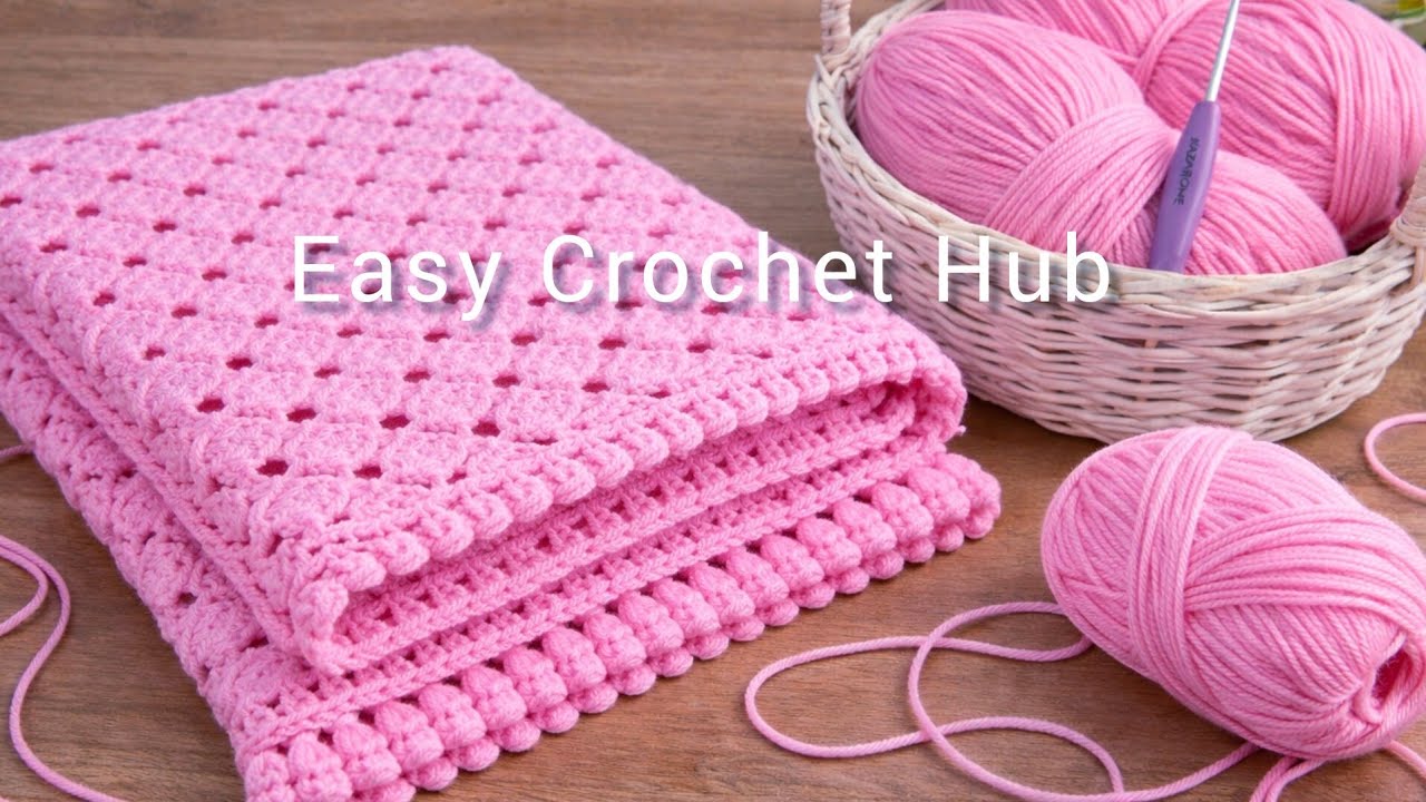 😱Всего 1 ряд, так просто! Современный узор для вязания крючком⚡