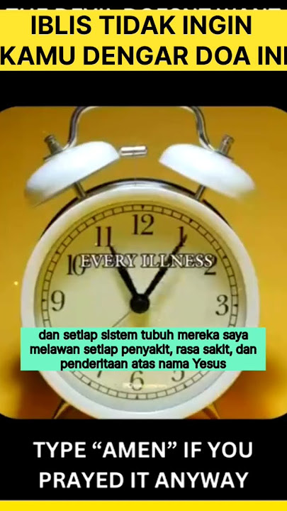 Ketik amin jika kamu turut berdoa #YesusTuhan