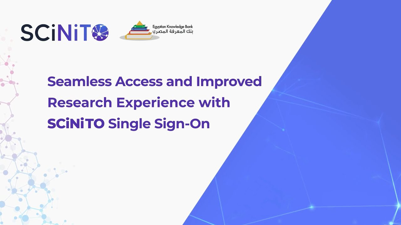 SCiNiTO Single Sign-On: Seamless Access and Improved Research ...