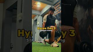Hyrox training Day 3 #hyrox #athlete #gym #shorts