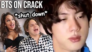 JIN's Livestreams are UNIQUE... Waleska & Efra react to BTS on Crack in 2022