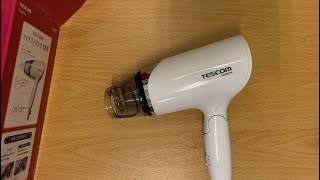 Tescom Tid292Tw Negative Ion, 1500W Powerful Hairdryer. Air Flow 1.4M³, 3 Settings