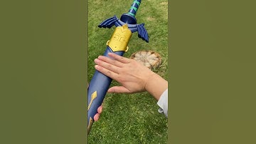 Life-size Link Master Sword IRL#zelda #totk #zeldacollection #mastersword #zeldafanart