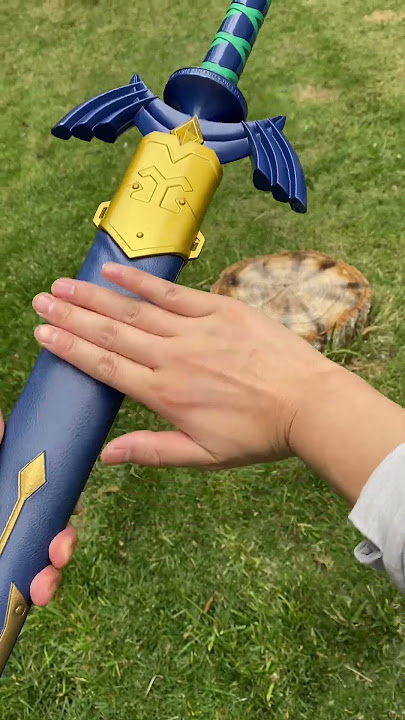 Life-size Link Master Sword IRL#zelda #totk #zeldacollection #mastersword #zeldafanart