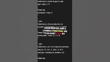 Mastering Python Lambda Functions in Under 120 Seconds! #functionalprogramming #lambda  #programming