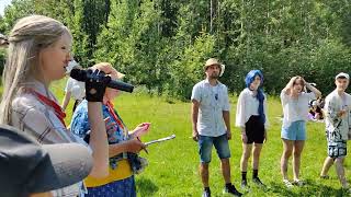 UMAMI CAMP. Второй раунд игры кто первый поднимет рыбу ))) Лесные черти против Бабочки на попе.