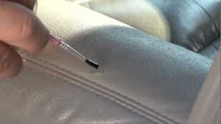 Vinyl Car Upholstery Rip Repair With Hh-66 Vinyl Cement