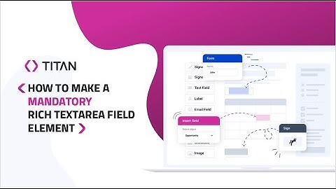 Powerful Salesforce Web App/ Make a Mandatory Rich TextArea in Titan