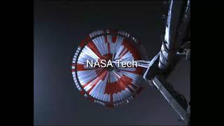 Perseverance's Descent \& Touchdown on Mars: Parachute Up-View Camera 2 POV (Official NASA Clip)
