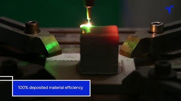 Near net shape fast build up in coaxial wire LMD Inconel 718 Cuboid