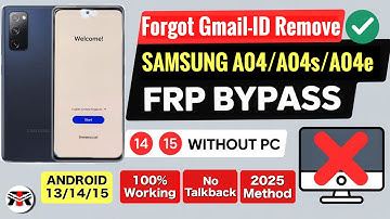 Samsung A04, A04s, A04e FRP Bypass 2025 Android 13-14 zonder pc || TalkBack werkt niet
