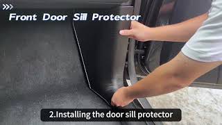How to Install the Kunist Tesla Model Y Door Sill Protector??