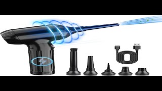 Compressed air duster Keyboard cleaner 90000RPM Electric air dusters&Vacuum Cleaner