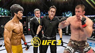 Bruce Lee vs Matt Hughes   EA Sports UFC 3   Epic Fight 🔥🐲
