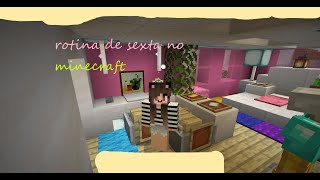 rotina de sexta no minecraft !!!! reforma no quarto 🏠🎁🎀 screenshot 1