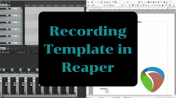 How to Make a Recording Template in Reaper