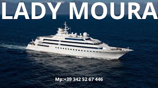 "Discover the Luxurious Lady Moura: The 105-Meter Icon of Yachting Excellence"