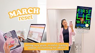 MARCH RESET: My income streams, setting attainable goals, reading update 🎀☁️💫