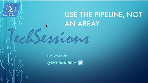 Windows PowerShell Gotcha - Use the Pipeline, Not an Array