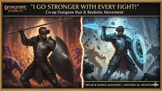 Skeleton Knight Boss Fight! | Realistic Shield & Spear Application Gameplay | Dungeons Of Eternity screenshot 1