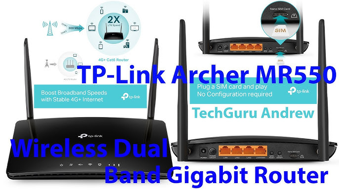 TP-Link Box 4G, Routeur 4G+ LTE Cat.6 300 Mbps WiFi AC 1200 Mbps