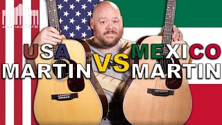 Made in the USA Martin D28 vs. Made in Mexico Martín D13E | What's the difference?