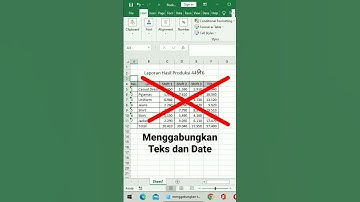 Cara Menggabungkan Teks Dan Date #shortsexcel