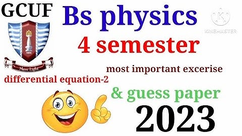 Differential  equations 2 /Most Important Questions |#GCUF/# past paper # course code #MTH - 406 la