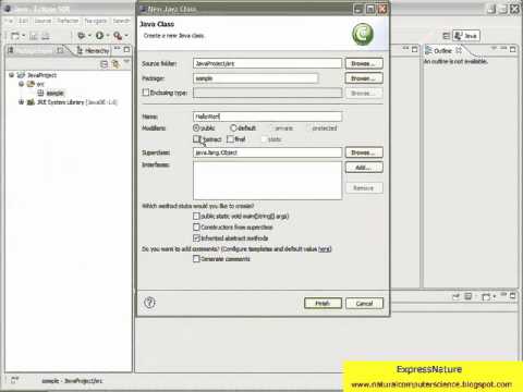 Create a HelloWorld Java Class in Eclipse - YouTube