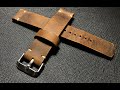 Making a leather watch strap / Leather watch band / Handmade craft / Leather Craft