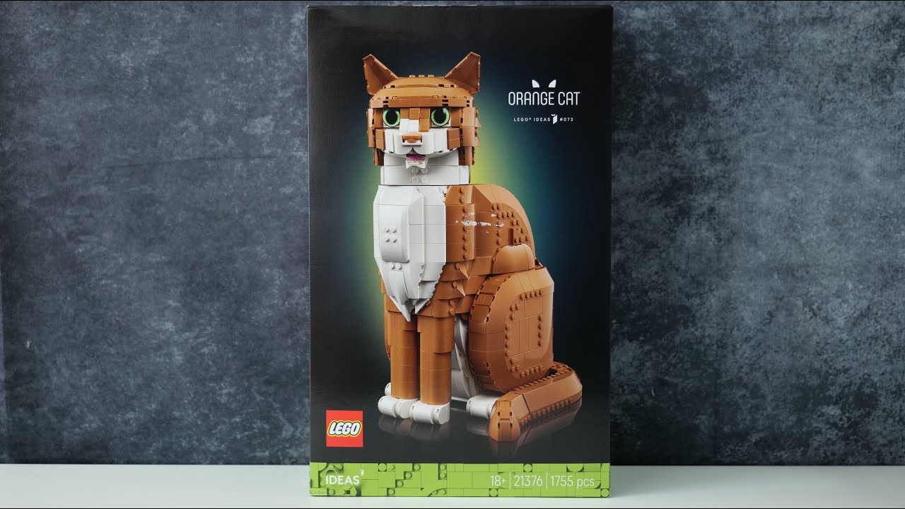LEGO Ideas 21376 Orange Cat - LEGO Speed Build Review - YouTube