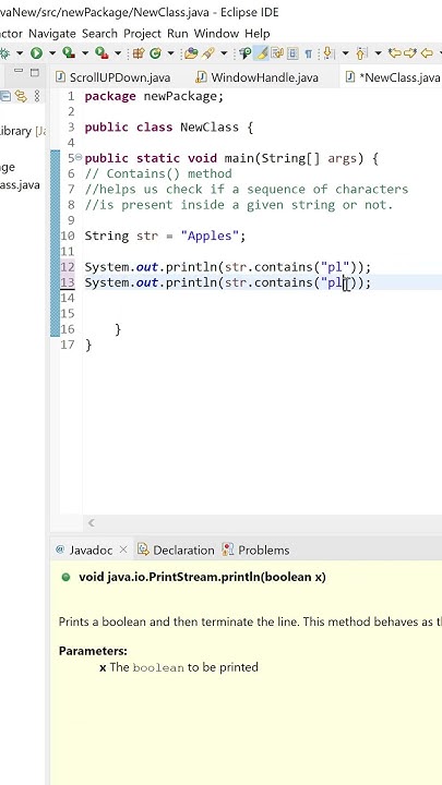contains method in java - YouTube